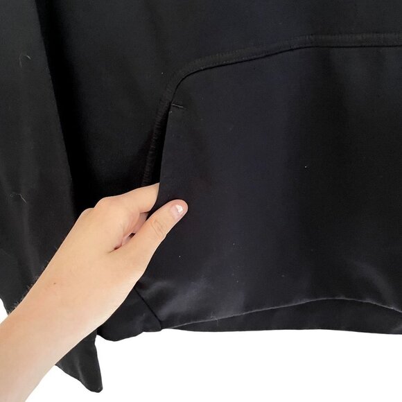 Nike dri-fit just do it black standard fit fleece sweater hoodie athleisure - Picture 5 of 8